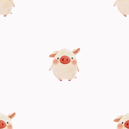 Vanya Minimalist Designs - Cute Piggy
