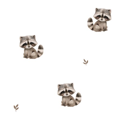 Vanya Minimalist Designs - Cute Raccoon 01