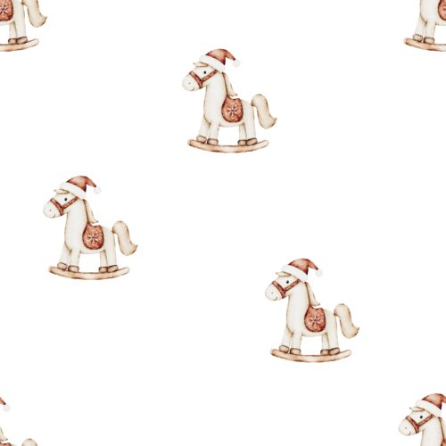 Vanya Minimalist Designs - Cute Rocking Horse 01