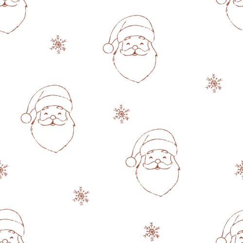 Vanya Minimalist Designs - Cute Santa Doodle
