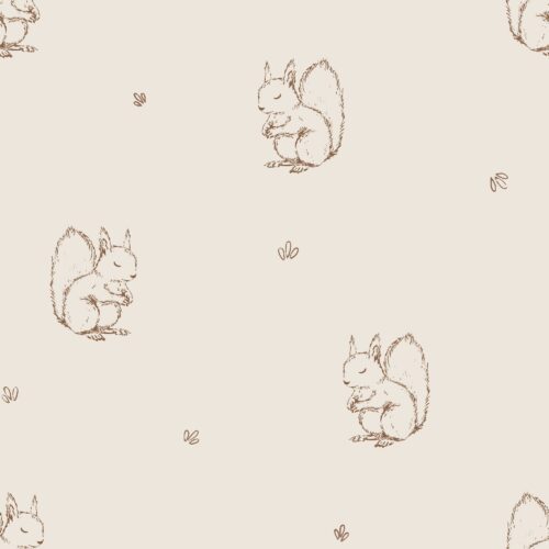 Vanya Minimalist Designs - Cute Squirrel 01