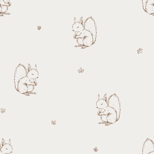 Vanya Minimalist Designs - Cute Squirrel 02