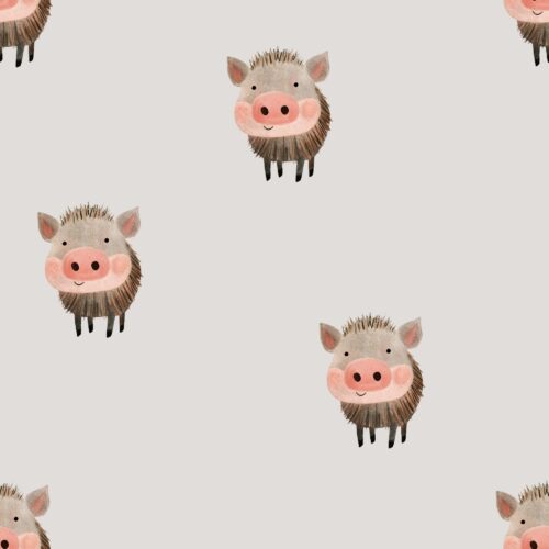 Vanya Minimalist Designs - Cute Wild Boar 03