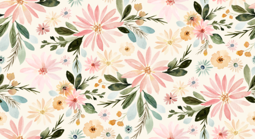 Sara Swanson - Daisy Garden On Cream