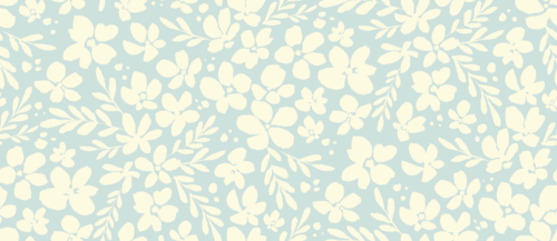 Sara Swanson - Ditsy Floral Silhouette Sea Glass Large