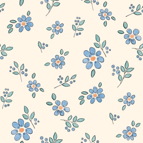Dainty Blue Floral