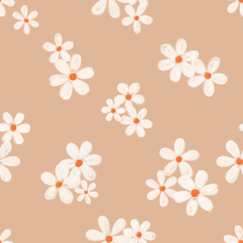 Seamless Gal - Daisies In Latte