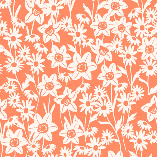 Indy Bloom Designs - Daisy Daffodil Garden In Coral