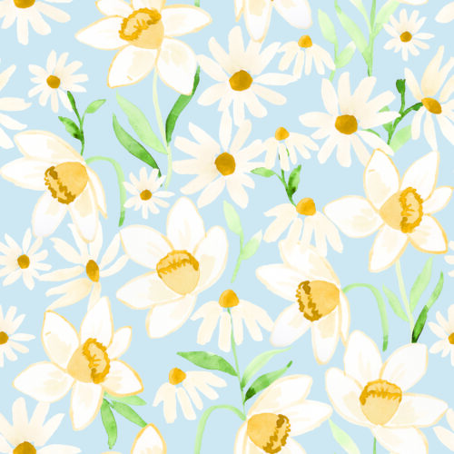 Indy Bloom Designs - Daisy Daffodil In Robins Egg