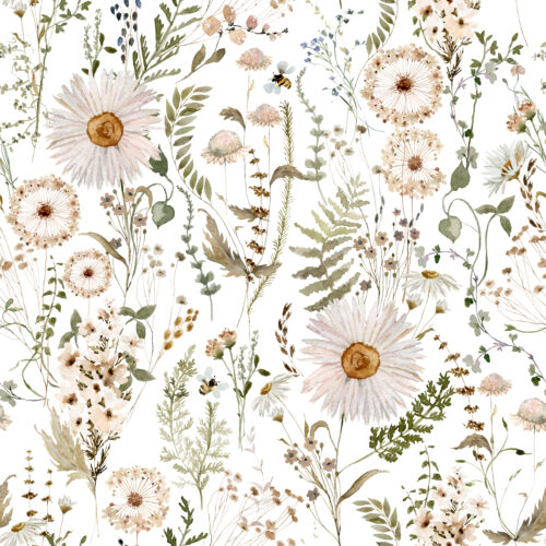 Hip Kid Design - Daisy Dandelion Wildflower Meadow
