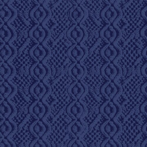 Dark Blue Cable Knit