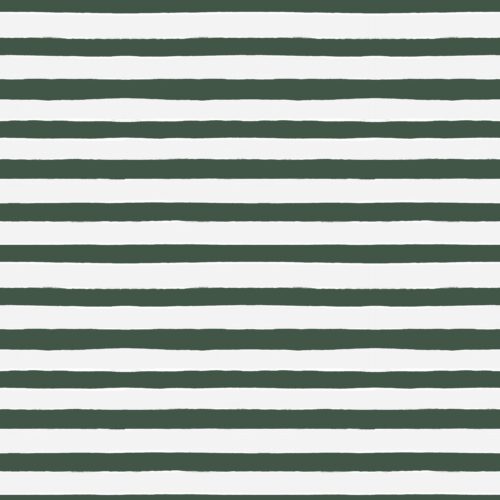 Dark Green And White Stripes