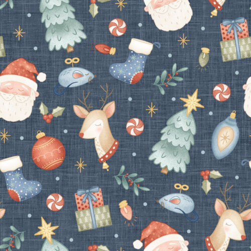 Krystal Winn - Dear Santa Night Before Christmas Navy