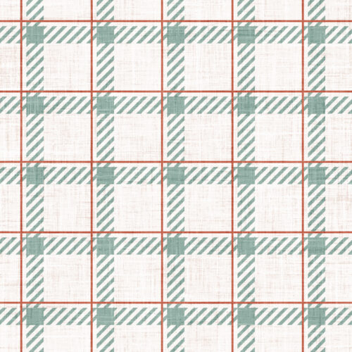 Krystal Winn - Dear Santa Plaid Teal