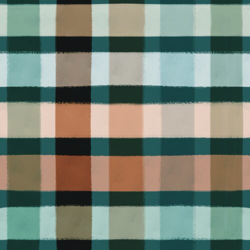 Lindsay Anne - Deep Teal Multi Plaid