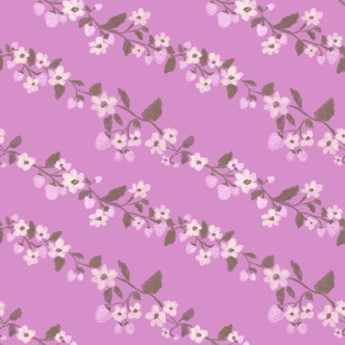 Lindsay Anne - Diagonal Strawberry Vine Lilac