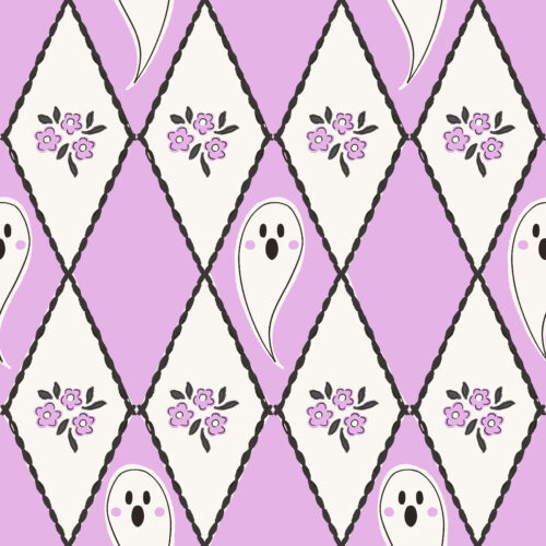Vivie & Ash - Diamond Ghost Floral Lavender 01