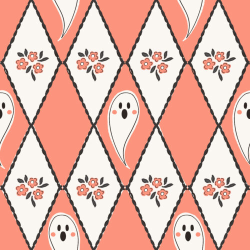 Vivie & Ash - Diamond Ghost Floral Orange 01