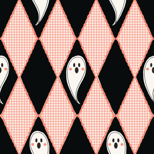 Vivie & Ash - Diamond Ghost Gingham Black And Orange