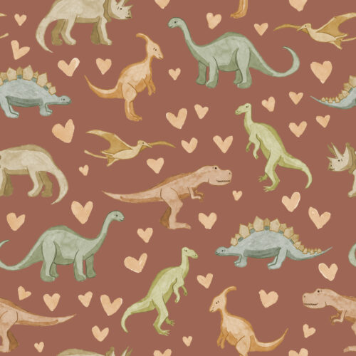 Dinosaur hearts neutral rust