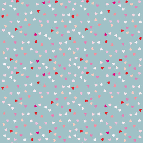 Hip Kid Design - Ditsy Valentine Hearts on Seascape