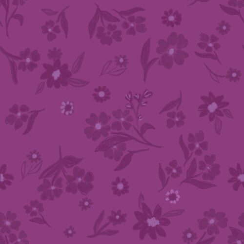 Lindsay Anne - Ditsy Floral Dark Purple