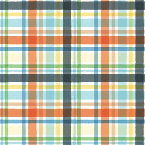 Lindsay Anne - Dockside Faded Plaid Multi White