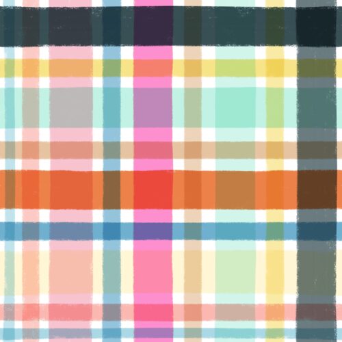 Lindsay Anne - Dockside Plaid White Pink Multi