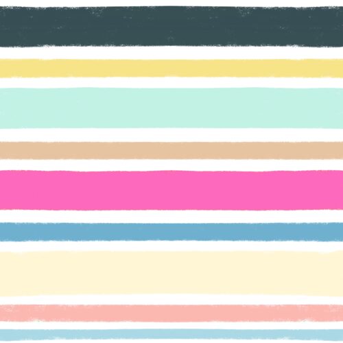 Lindsay Anne - Dockside Stripe Girls White Multi