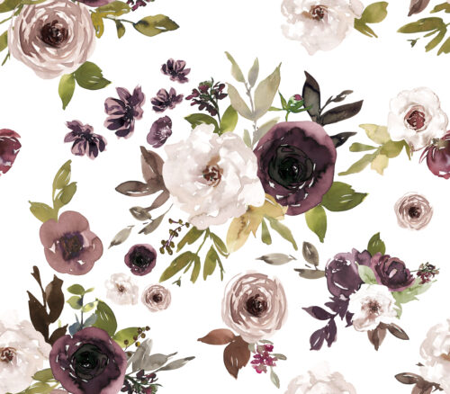 Hip Kid Design - Dusty Plum Florals