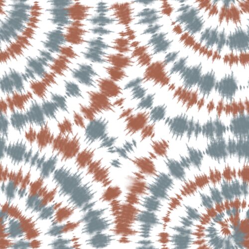 Rust Tie-Dye Stripes
