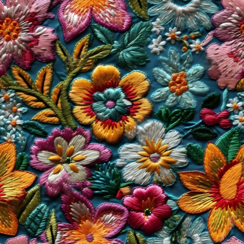 Embroideredflowers