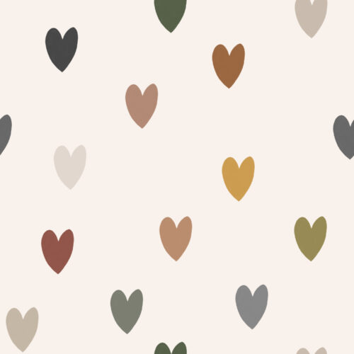 Hip Kid Design - Earthly Colored Hearts