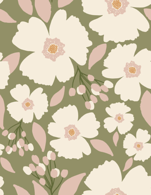Indy Bloom Designs - Easter Blossoms In Sage 01