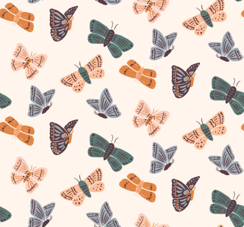 Indy Bloom Designs - Ember Fall Moths In Cream