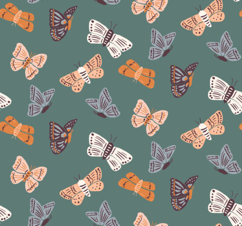 Indy Bloom Designs - Ember Fall Moths In Green