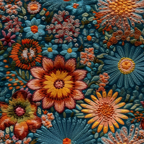 Embroideredflowers