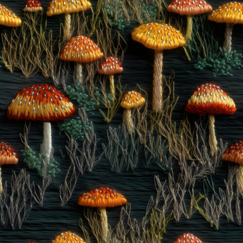 Embroideredmushroompattern