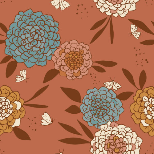 Juniper Row - Enchanted Flora In Pink Terracotta