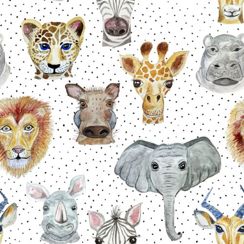 Facesofafricawhitedots