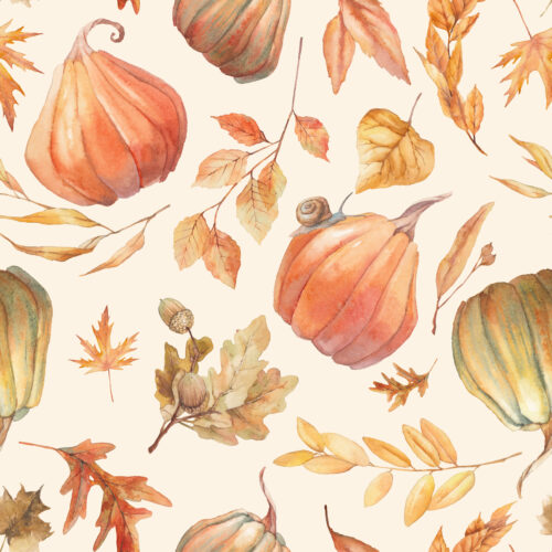 Hip Kid Design - Fall Leaves and Pumpkins
