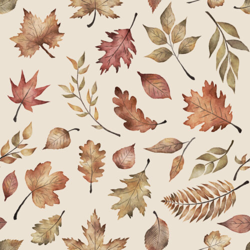 Hip Kid Design - Fall Leaves on Bone