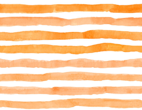 Hip Kid Design - Fall Orange and Peach Watercolor Stripes