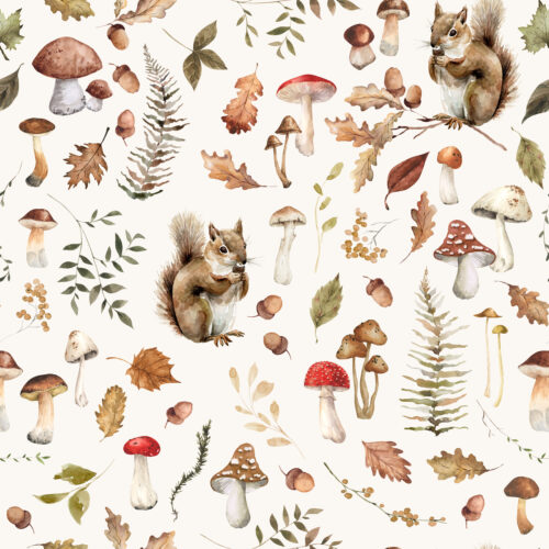 Hip Kid Design - Fall Woodland Forage Squirrels