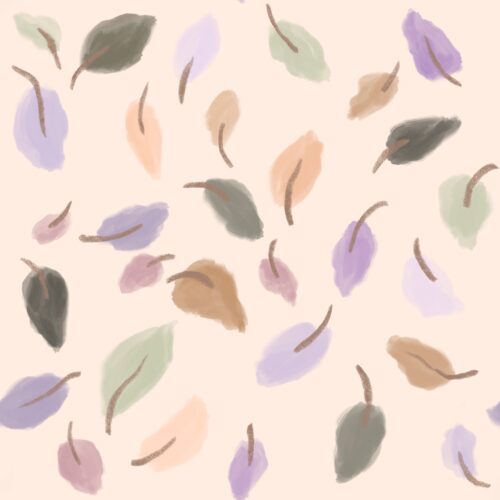 Lindsay Anne - Falling Leaves Boho Pink Cream