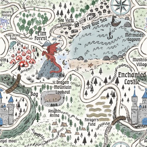 Lindsay Anne - Fantasy Map Antique Cream