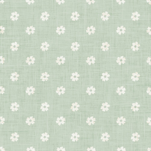 Krystal Winn - Farmyard Flower Dot Green