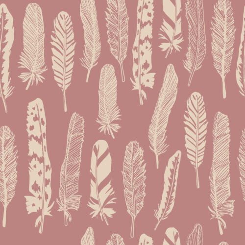 Juniper Row - Feathers In Dusty Pink