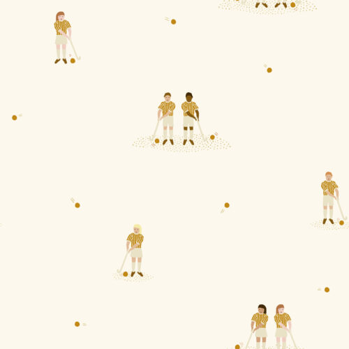 Eva Catharina - Field hockey ochre 23 X 23 X CM