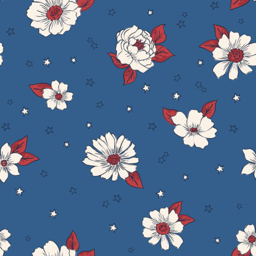 Juniper Row - Firecracker Blooms Dark Demin8